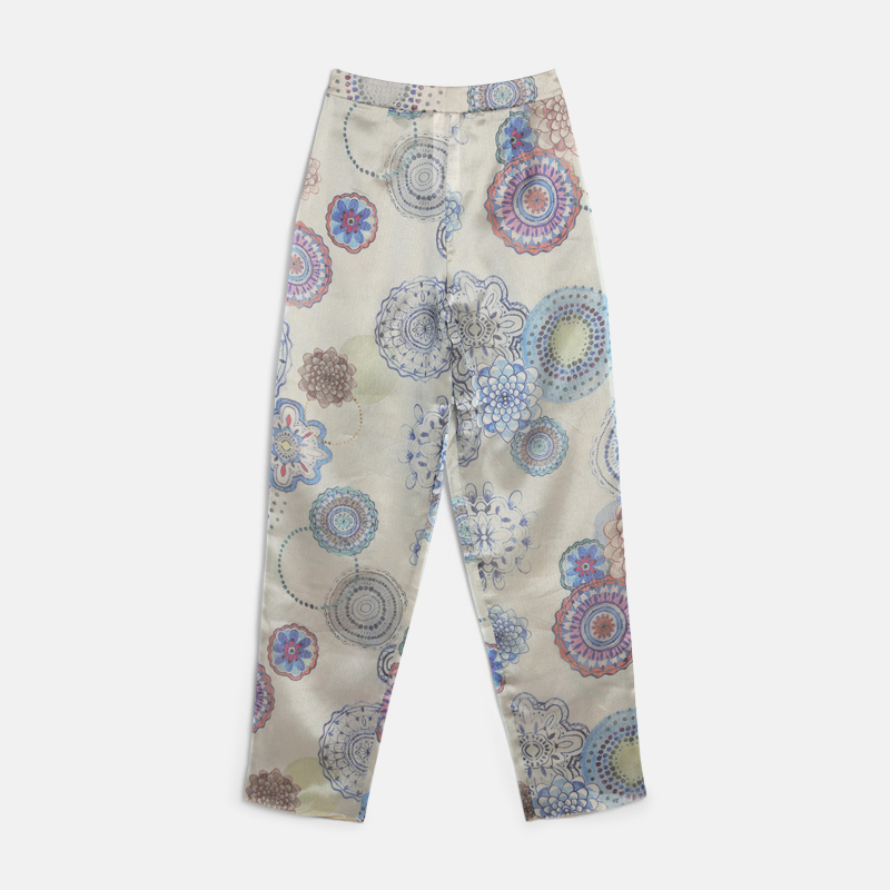 Super Flea Market+Giorgio Armani+floral pants +Karlie Kloss